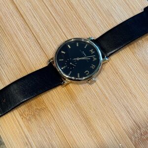 Marc by Marc Jacob’s Black Leather Strap Watch